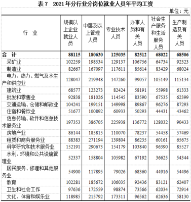 解析2021年城鎮單位就業人員平均工資平穩增長背后的軟件與信息技術服務業趨勢